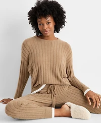 State of Day Women's Chenille Crewneck and Jogger Sweater Set, Macy's Exclusive