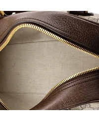 Pre-Owned Gucci Medium Ophidia Convertible Boston Top Handle Bag Gg Coated Canvas with Leather