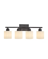 Busdays Light Modern Bathroom Light Fixture Vanity Light Over Mirror Wall Sconce Frosted Glass Shades E26 Socket Bulbs Not Included
