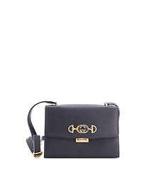 Pre-Owned Gucci Small Zumi Flap Shoulder Bag Leather