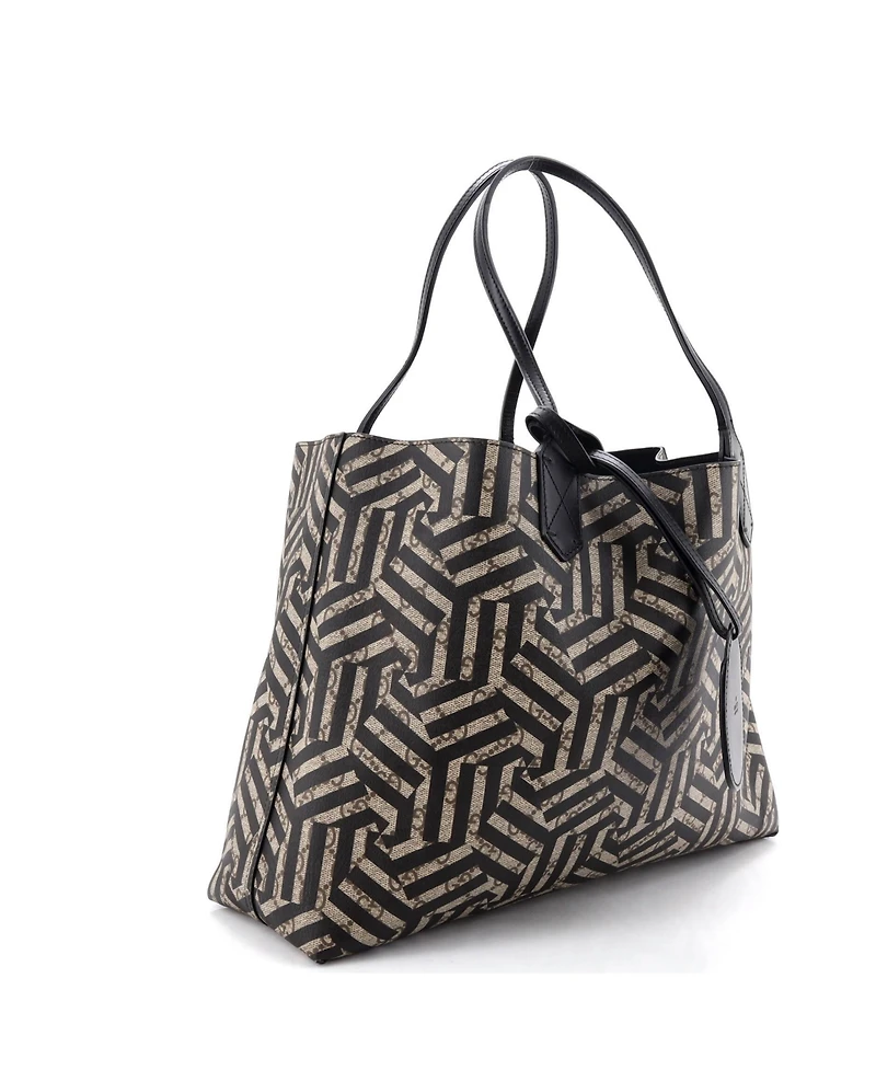 Pre-Owned Gucci Medium Reversible Tote Caleido Gg Print Leather