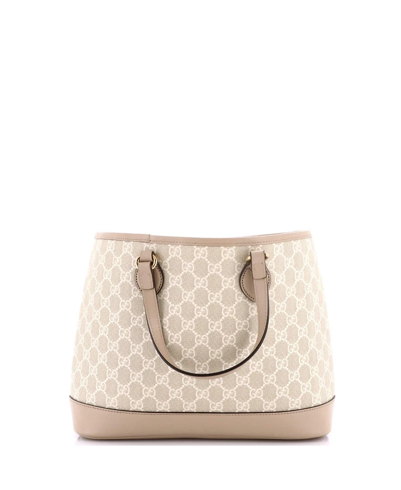 Pre-Owned Gucci Small Ophidia Top Handle Shopping Tote Gg Coated Canvas and Leather