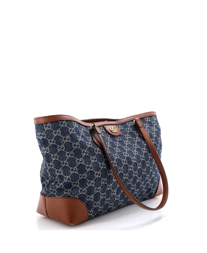 Pre-Owned Gucci Medium Ophidia Shopping Tote Gg Denim