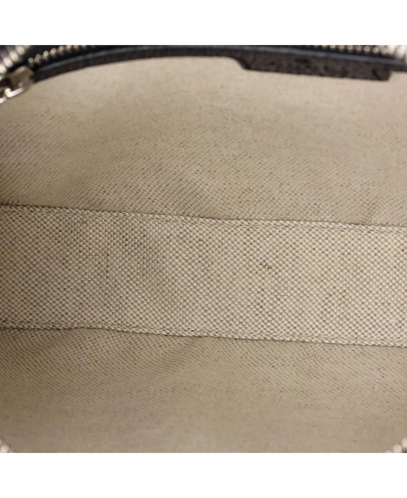 Pre-Owned Gucci Small Ophidia Zip Wristlet Shoulder Bag Gg Coated Canvas