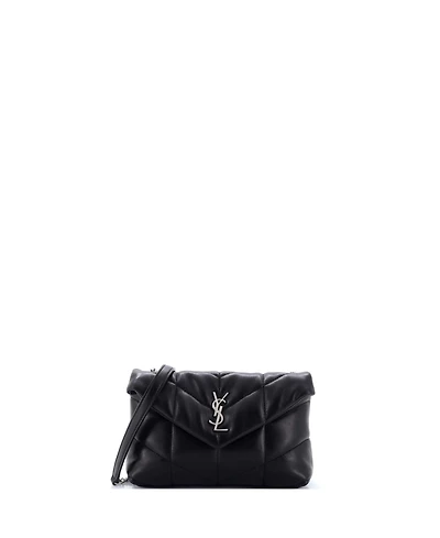 Pre-Owned Saint Laurent Mini Loulou Puffer Shoulder Bag Quilted Leather