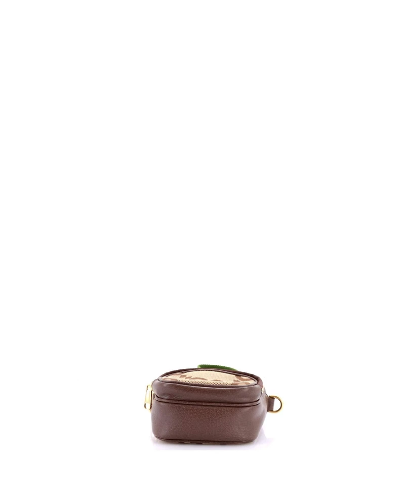 Pre-Owned Gucci Mini Front Pocket Web Crossbody Bag Jumbo Gg Canva