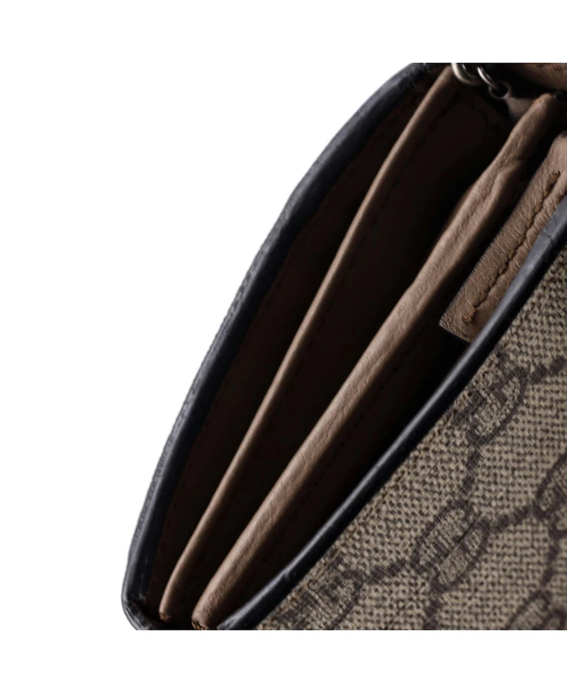 Pre-Owned Gucci Long Dionysus Chain Wallet Gg Coated Canvas