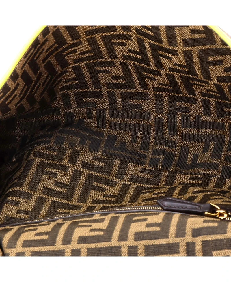 Pre-Owned Fendi Large Baguette Nm Bag Zucca Canvas