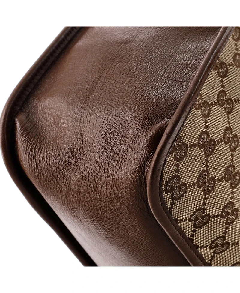 Pre-Owned Gucci Medium Horsebit 1955 Tote Gg Canvas with Leather