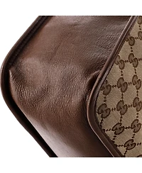 Pre-Owned Gucci Medium Horsebit 1955 Tote Gg Canvas with Leather