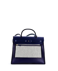 Pre-Owned Hermes 31 Herbag Zip Berline Vache Canvas and Leather