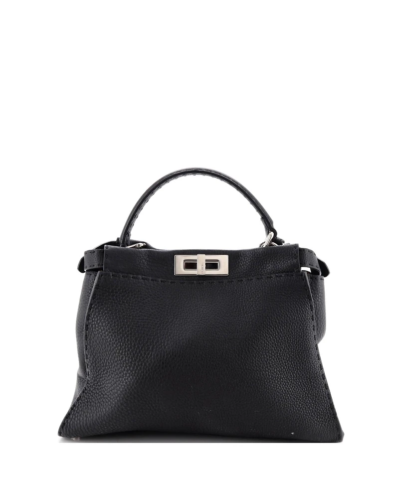 Pre-Owned Fendi Medium Selleria Peekaboo Bag Leather