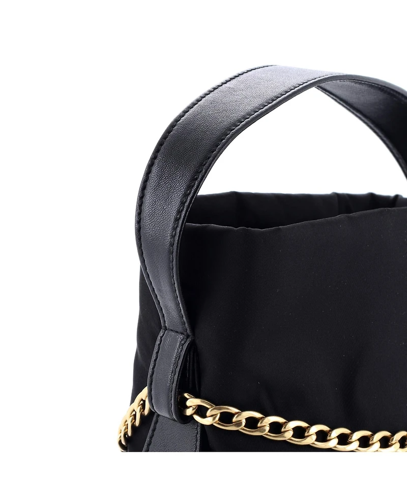 Pre-Owned Prada Mini Petit Sac Bucket Bag Re-Nylon and Nappa Leather