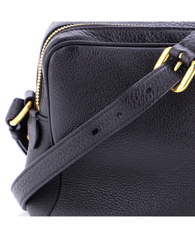 Pre-Owned Prada Medium Double Zip Camera Bag Vitello Phenix