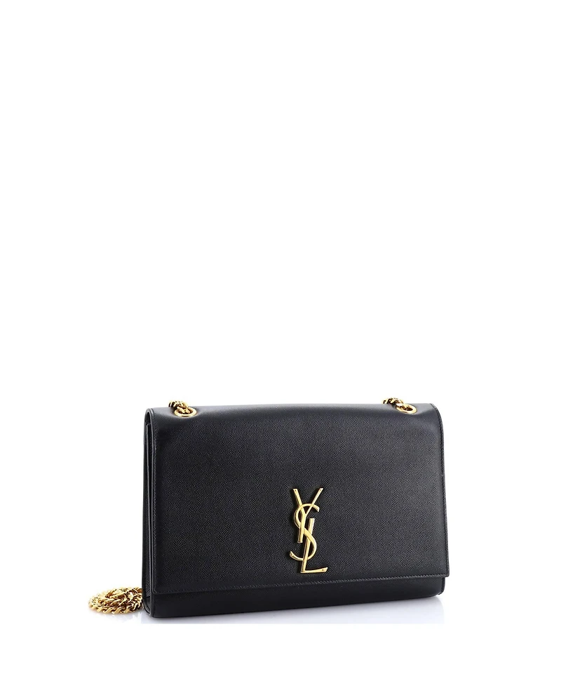 Pre-Owned Saint Laurent Large Classic Monogram Crossbody Bag Grainy Leather