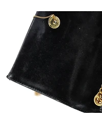 Pre-Owned Saint Laurent Small Classic Monogram Tassel Crossbody Bag Quilted Patent
