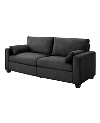 Streamdale Furniture Modern Loveseat Sofa with Removable Cover and Solid Wood Frame