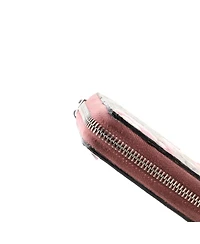 Pre-Owned Gucci Zip Around Wallet Blooms Print Gg Coated Canvas