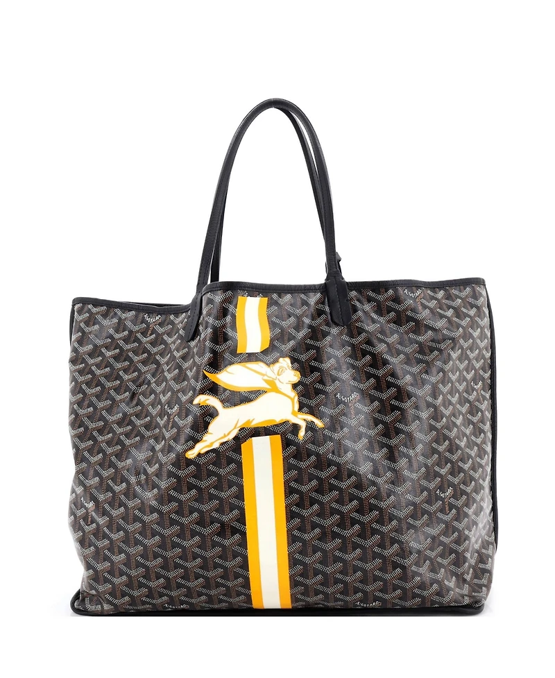 Pre-Owned Goyard Gm Anjou Reversible Tote Printed Coated Canvas