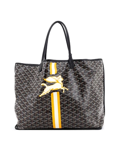 Pre-Owned Goyard Gm Anjou Reversible Tote Printed Coated Canvas