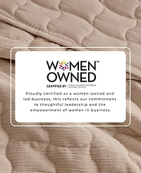 Linery & Co. Gauze-Like Wave Stitched Quilt Set With Shams