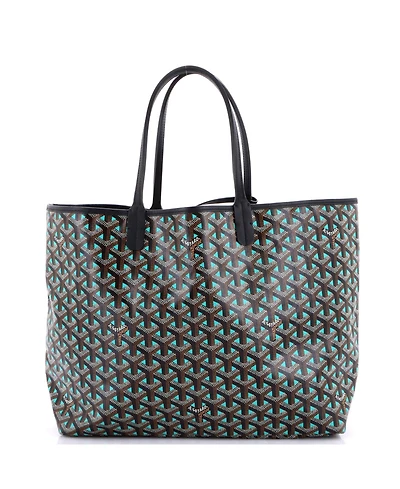 Pre-Owned Goyard Pm Saint Louis Tote Claire Voie Coated Canvas