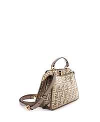 Pre-Owned Fendi Small Peekaboo ISeeU Bag Zucca Tapestry