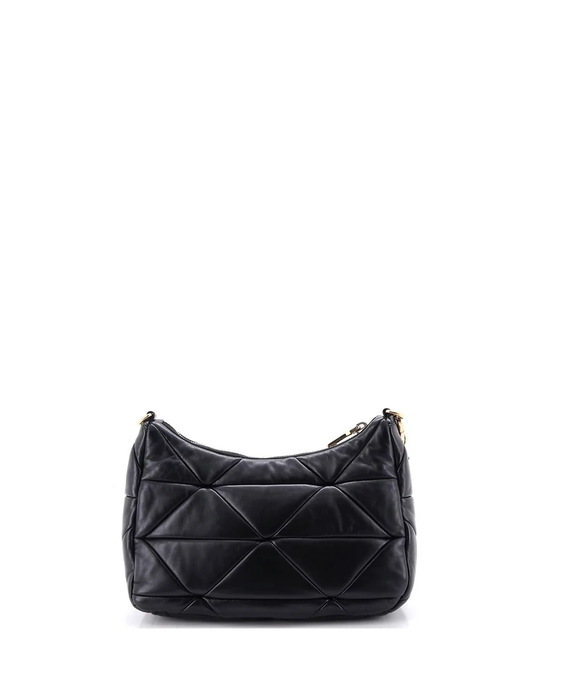 Pre-Owned Prada Small System Re-Edition Shoulder Bag Quilted Nappa Leather