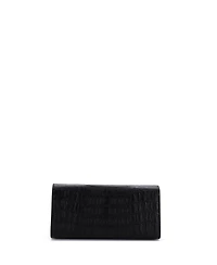Pre-Owned Saint Laurent Long Classic Monogram Clutch Embossed Leather