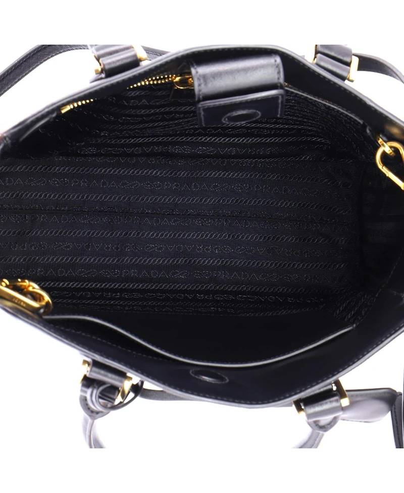 Pre-Owned Prada Small Convertible Zip Tote Saffiano Leather