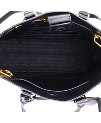 Pre-Owned Prada Small Convertible Zip Tote Saffiano Leather