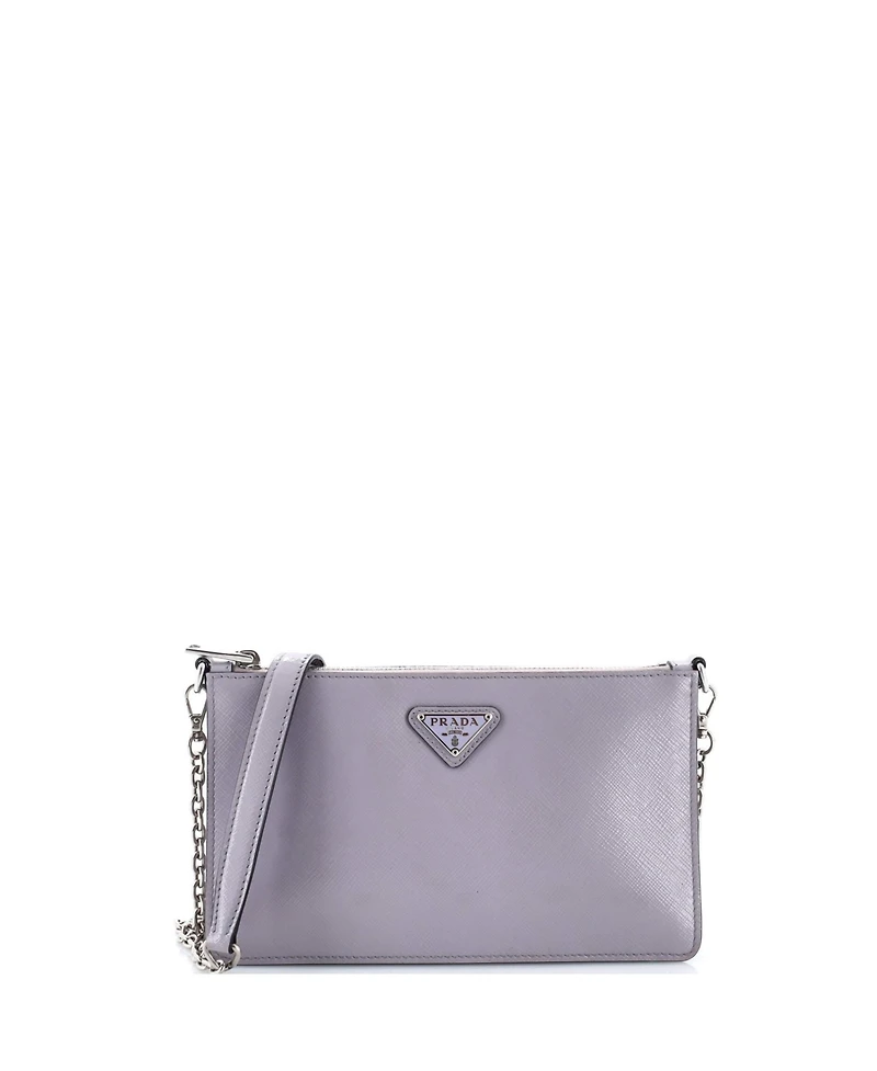 Pre-Owned Prada Small Chain Crossbody Bag Vernice Saffiano Leather