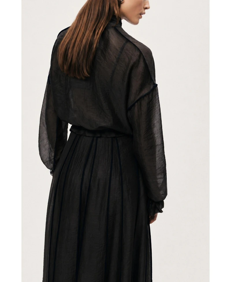 Nocturne Women's Sheer Zip-Front Jacket