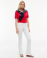 Tommy Hilfiger Women's Ribbed Boxy Crewneck T-Shirt