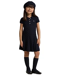 Polo Ralph Lauren Toddler and Little Girls Cable-Knit Cotton Sweater Dress