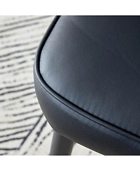 Streamdale Furniture Modern Pu Chair Set - 6 Pieces, smooth line backrest