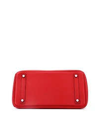 Pre-Owned HERMES Birkin 30 Handbag Red Togo with Palladium Hardware