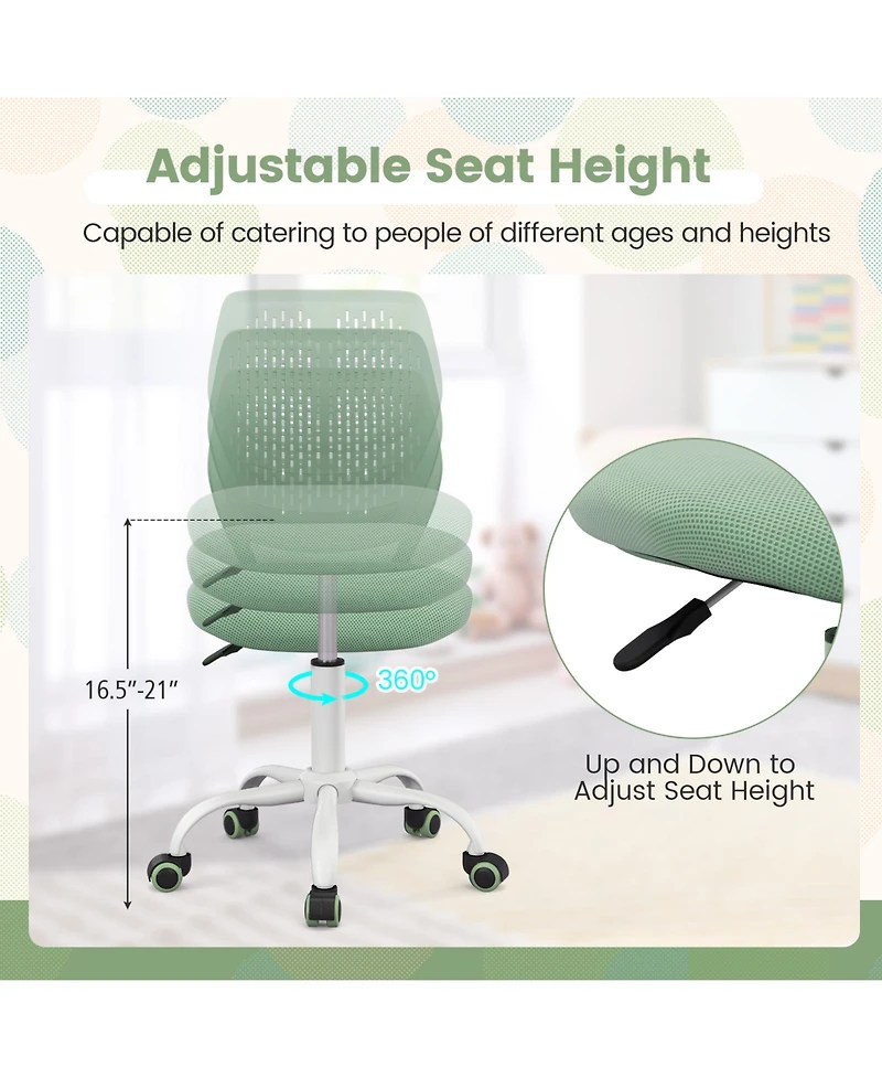 Slickblue Ergonomic Study Chair for Children with Adjustable Seat Height