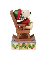Jim Shore Peanuts Snoopy in Rocking Chair Figurine