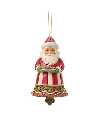 Jim Shore Heartwood Creek Gingerbread Santa Bell