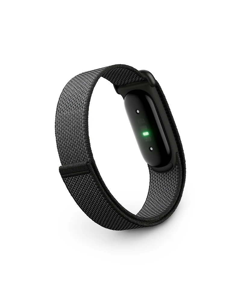 Fitbit Unisex Screenless Fitness and Health Tracking Obsidian Polyurethane Watch