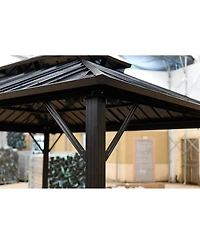Streamdale Furniture steel tile double-roof pavilion gazebo
