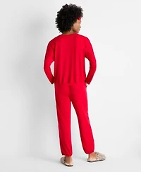 State Of Day Womens 3 Pc. Pajama Set Boxed Sherpa Slippers Macys Exclusive