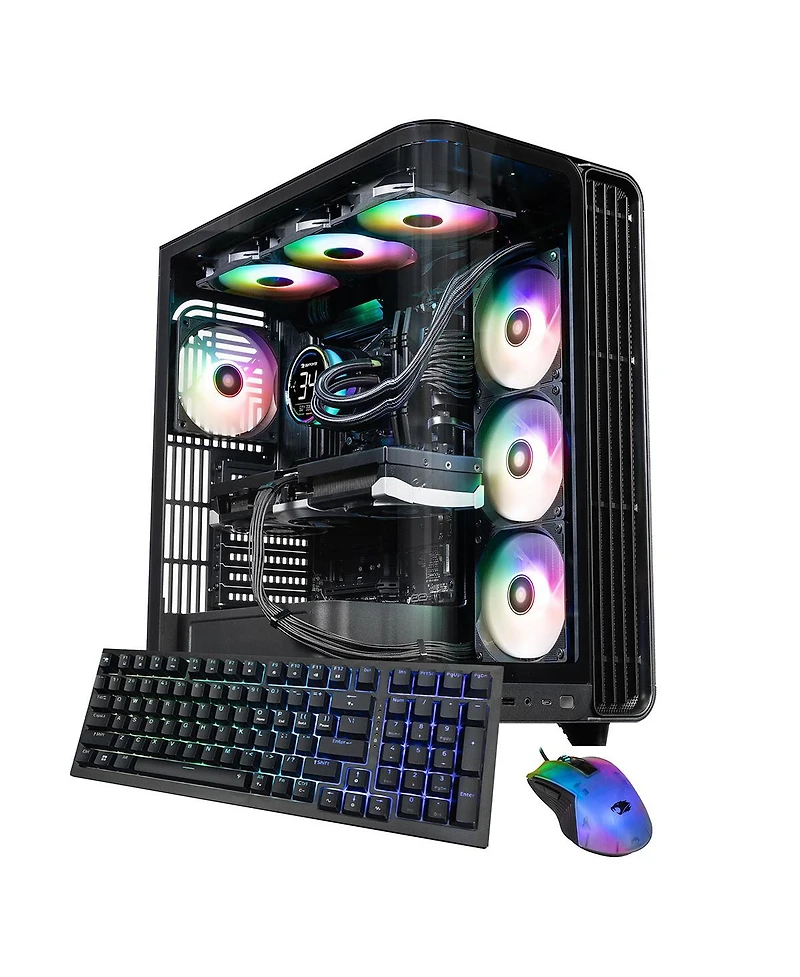 iBUYPOWER Trace TBA7R97XT01 Liquid Cooled Gaming Desktop Computer, Amd Ryzen 7 9800X3D 4.7GHz, 32GB Ram, 2TB Ssd, Amd Radeon Rx 9070XT 16GB, Windows