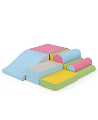 Slickblue Toddler 7 Piece Foam Blocks for Indoor Climbing and Play Activities