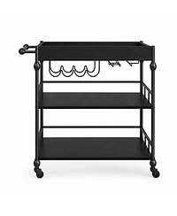 homfan 3-Tier Bar Cart with Wheels