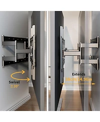 Unho Full Motion Tv Wall Mount for 55-100 Inch Tvs Heavy Duty Articulating TV Bracket Max Vesa 800x600mm 264lbs Capacity
