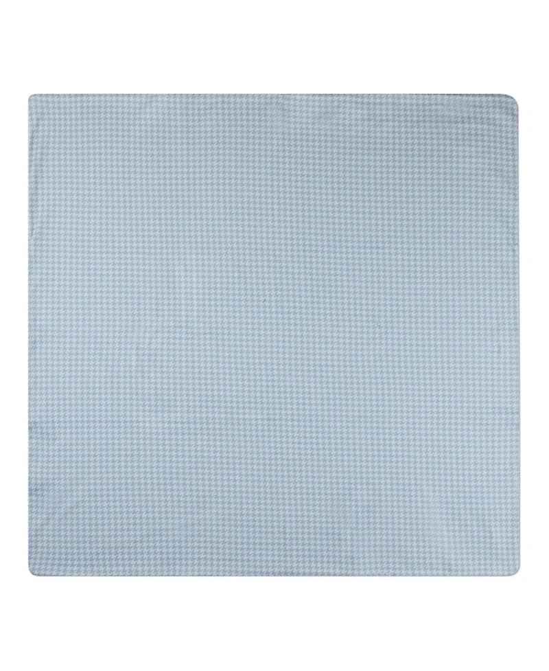 MeMoi Baby Boys Houndstooth-Printed Double-Sided 100% Cotton Snuggle Blanket