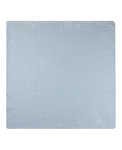 MeMoi Baby Boys Houndstooth-Printed Double-Sided 100% Cotton Snuggle Blanket