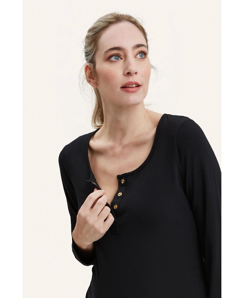 Nom Maternity Heart On My Sleeve & Nursing Nightgown